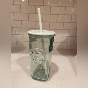New starbucks recycled glass cup